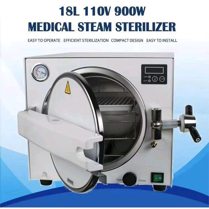 Autoclave sterilizer steam autoclave steam dental table top 18 L