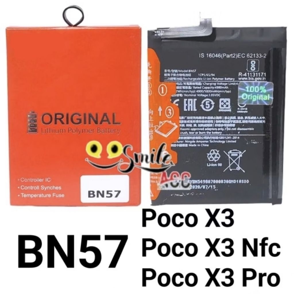 Baterai  Poco X3  Poco X3 NFC Poco X3 Pro BN57  BN 57 Original