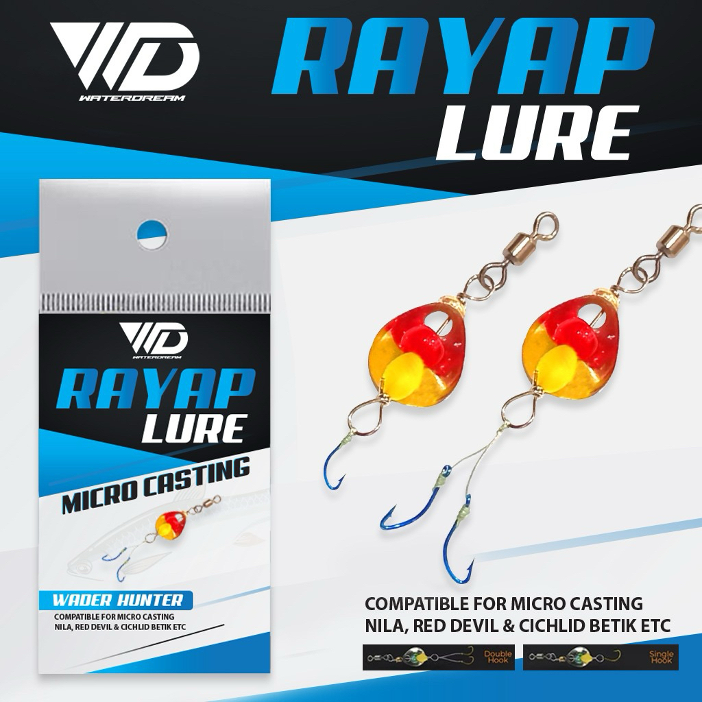 UMPAN CASTING MICRO FISHING WATERDREAM RAYAP LURE - CASTING NILA MUJAIR GABUS LIARAN (ADA TIMAH)