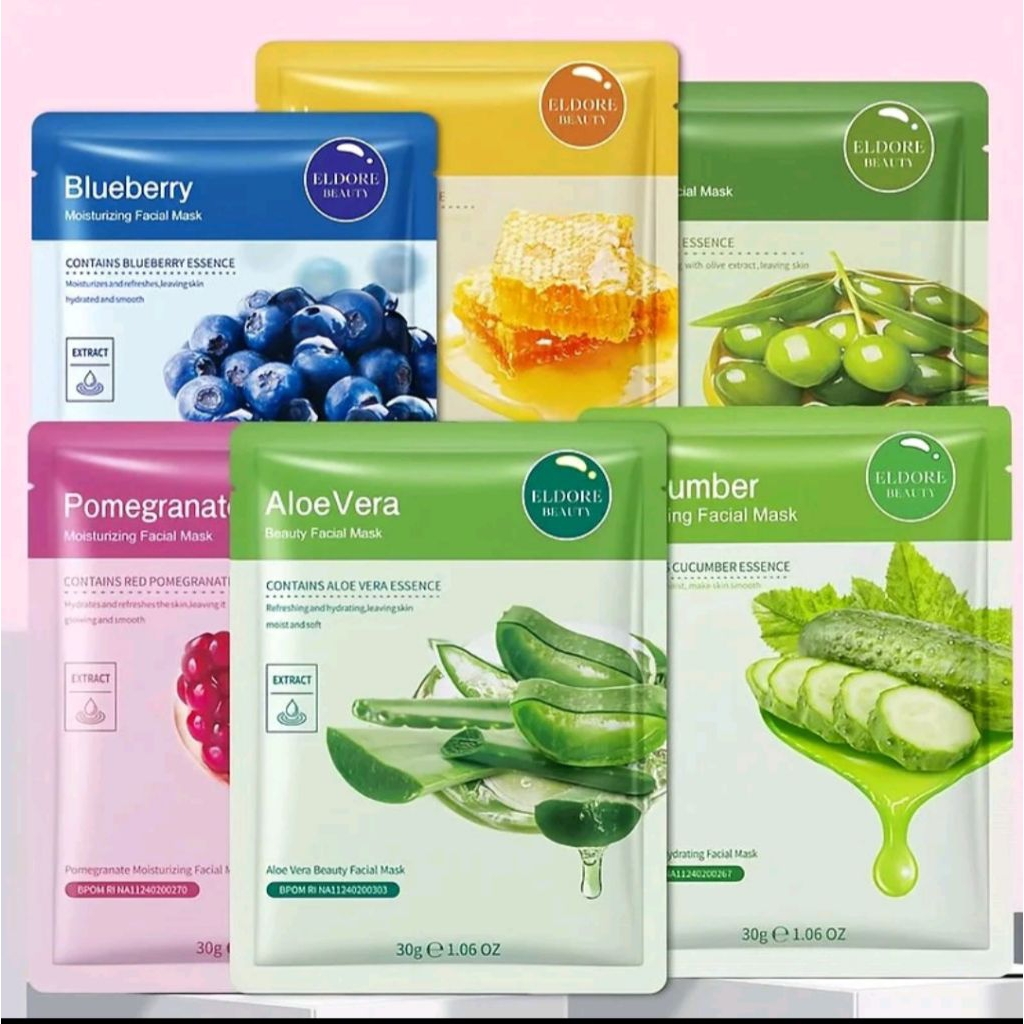 Masker Facial Sheet Mask ELDORE