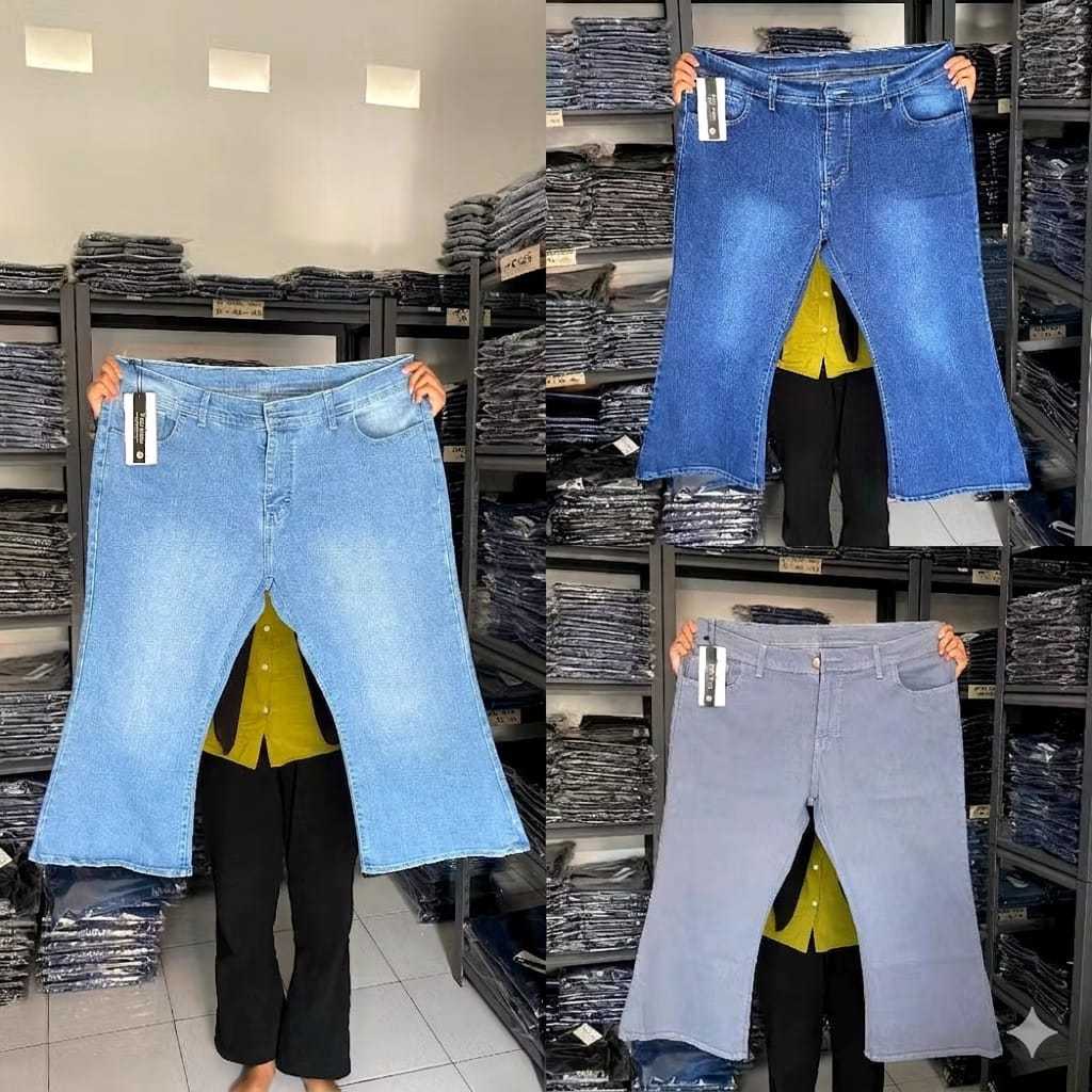 Jeans Cutbray 7/9Jeans Navy Blue - Soft Jeans Stretch Wanita