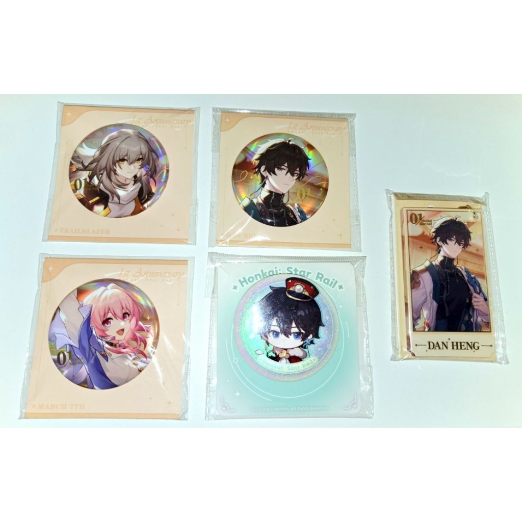 Honkai Star Rail HSR Stelle March Dan Heng Badge & Keychain