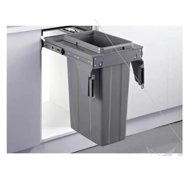 Waste Bin Tong Sampah Slow Motion Grey VITCO