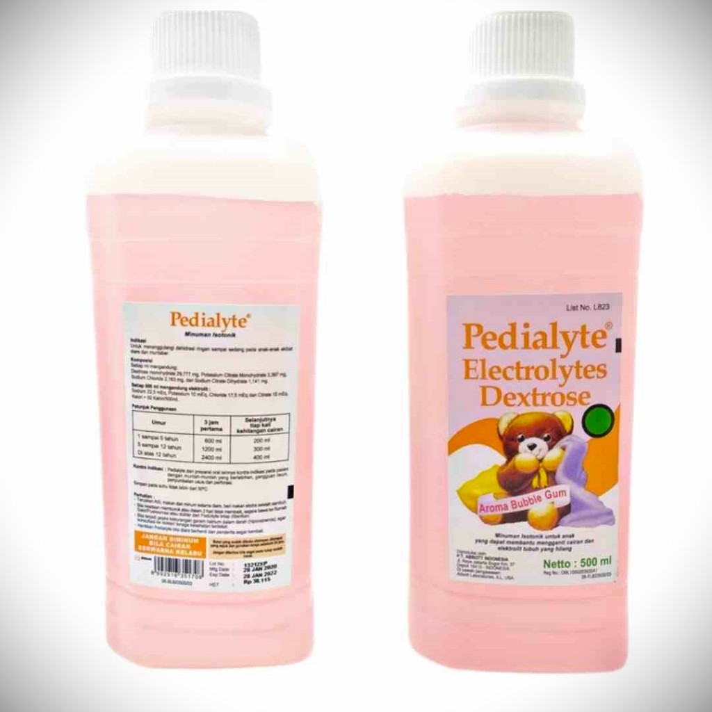 PEDIALYTE BUBBLE GUM 500ML (PINK) - UNTUK DIARE