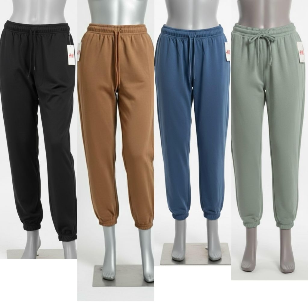 Jogger pants pria/wanita celana jogger hnm
