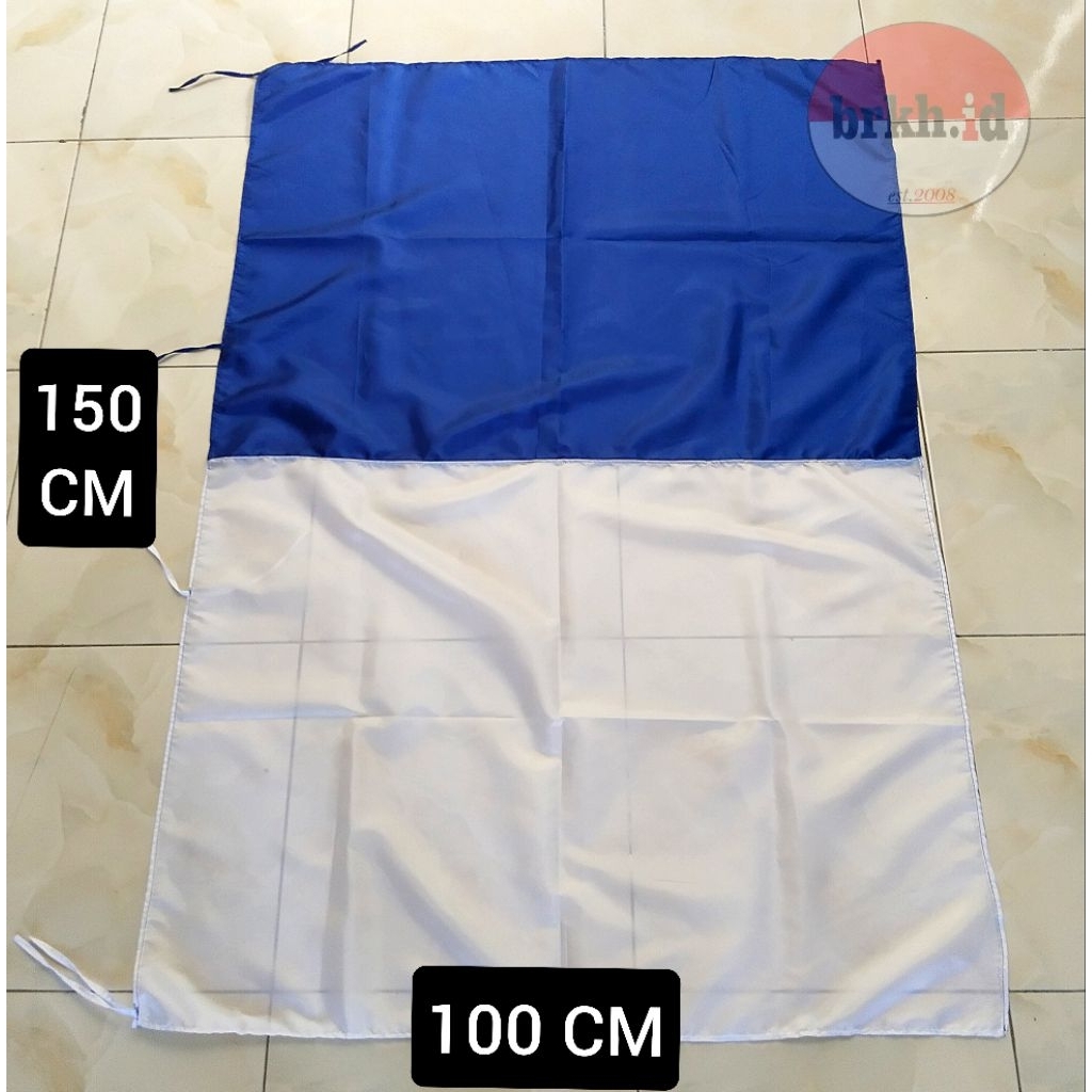 Bendera Biru Putih Pawai Persib Ukuran 150x100 Cm | Bendera Persib Bandung Pawai Besar