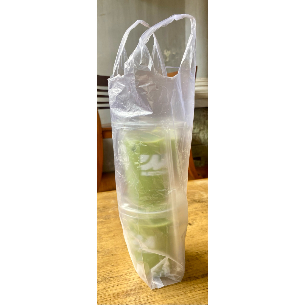 kresek kantong  ukuran cup hd pe plastik bening 1 gelas 2 gelas 1 cup 2 cup per bungkus merk pandu m