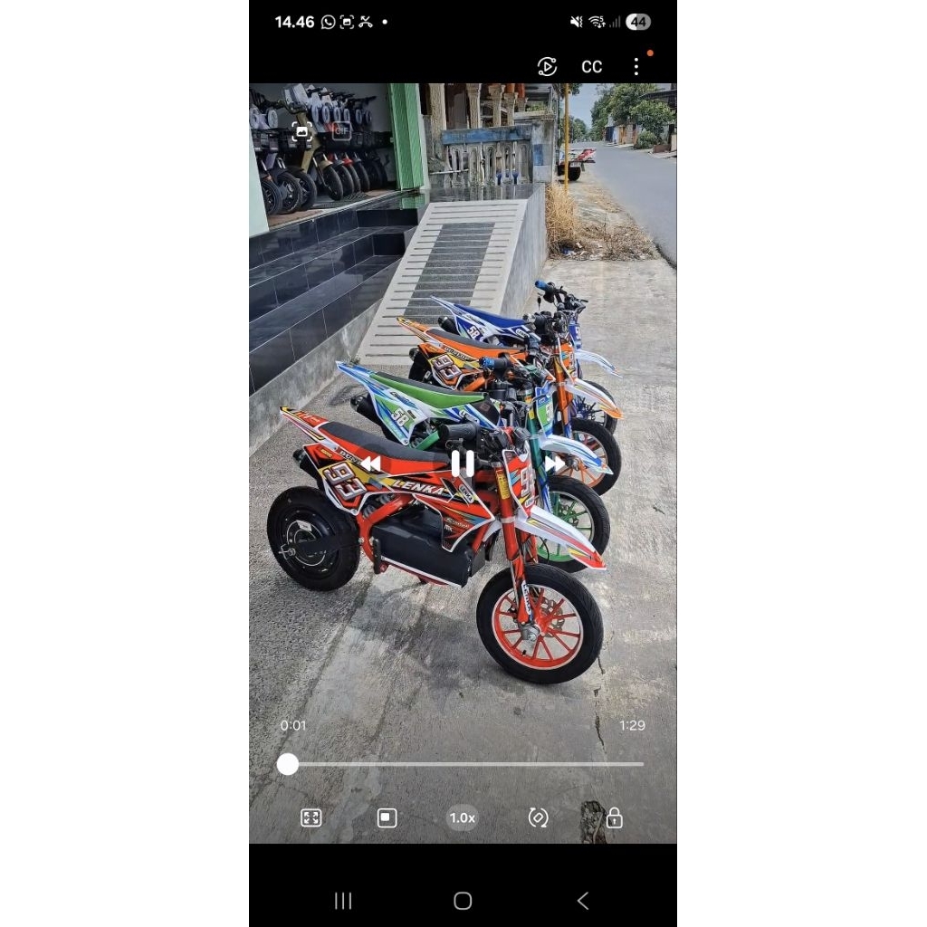 Trail rakitan aki 36v 12ah pakai Dinamo BLDC 500watt