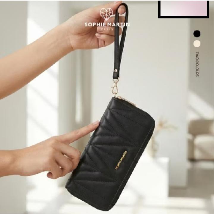 DOMPET WANITA SOPHIE MARTIN GENNY BLACK PREMIUM ORI....