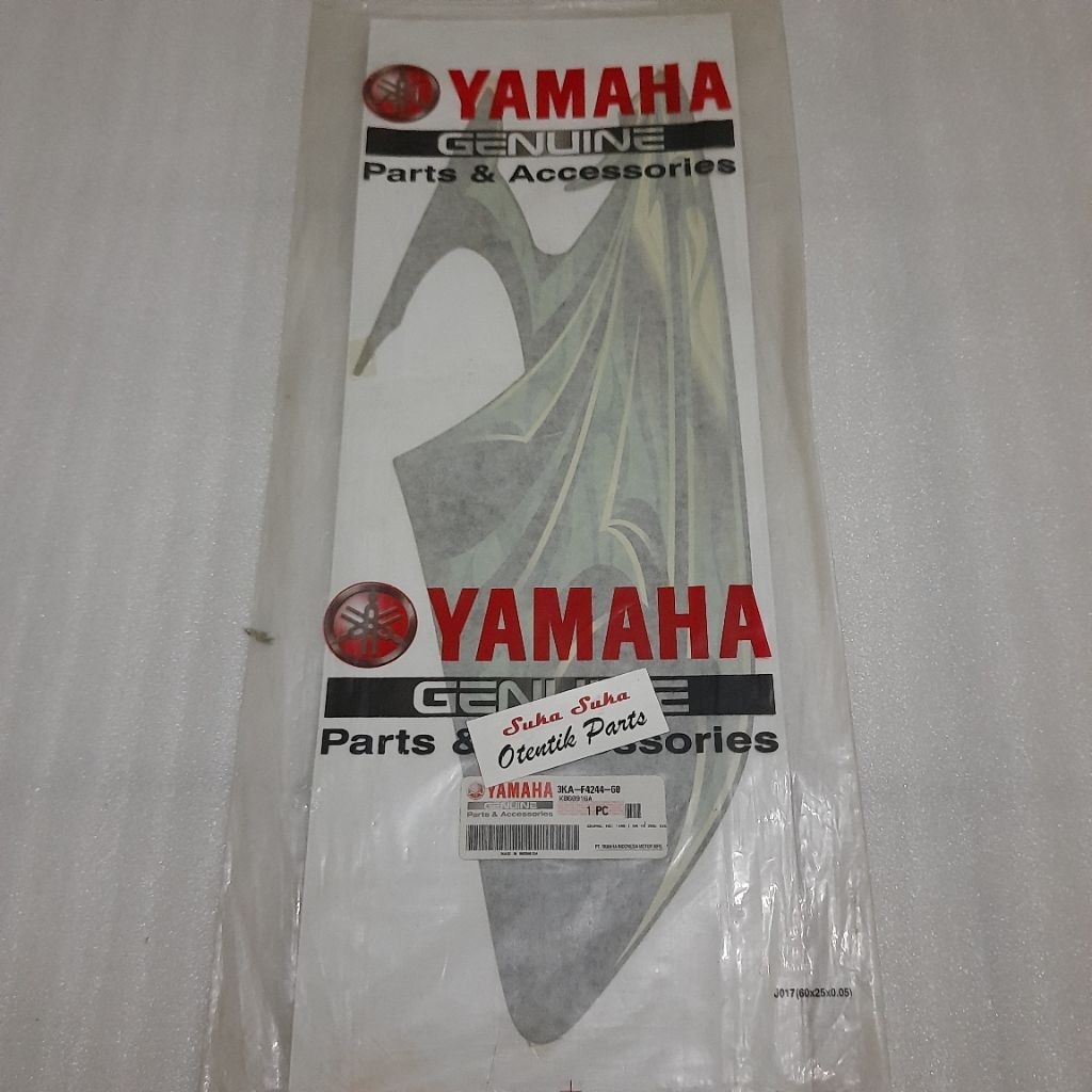 Striping Stiker Rx King Rxking Hitam lis Hijau 2006 Bagian Tangki Tengki Sebelah Kiri Ori Ygp NOS | 