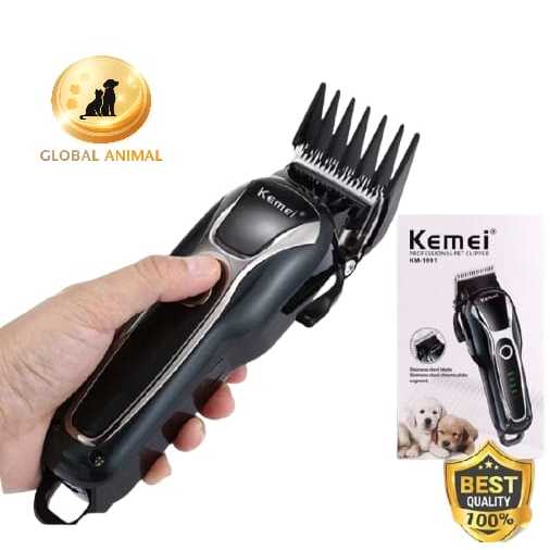 PET CLIPPER CORDLESS KEMEI 1991 alat cukur grooming bulu hewan anjing kucing wireless tanpa kabel