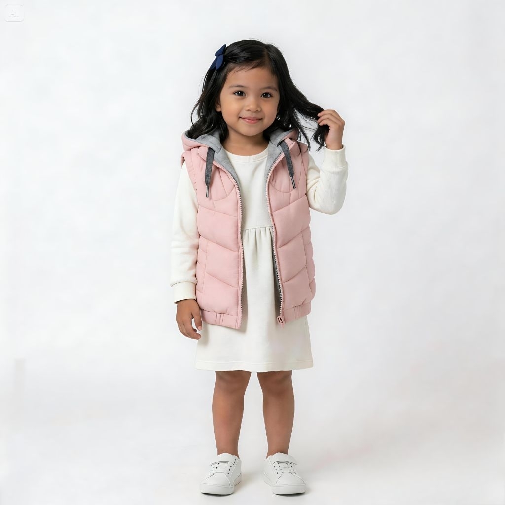 jaket BB anak luar dalam jaket hoody anak jaket winter musim dingin (kapas busa/dakron lembut)