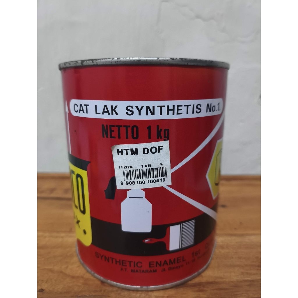 Cat Emco Lux 1Kg Hitam Putih Hitam Doff Putih Doff 100% Original Co