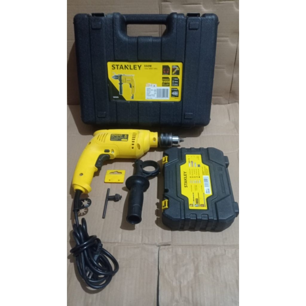 Bor STANLEY 13mm Ada Sttelan Beton Beso Bolak balik Second mulus 90%