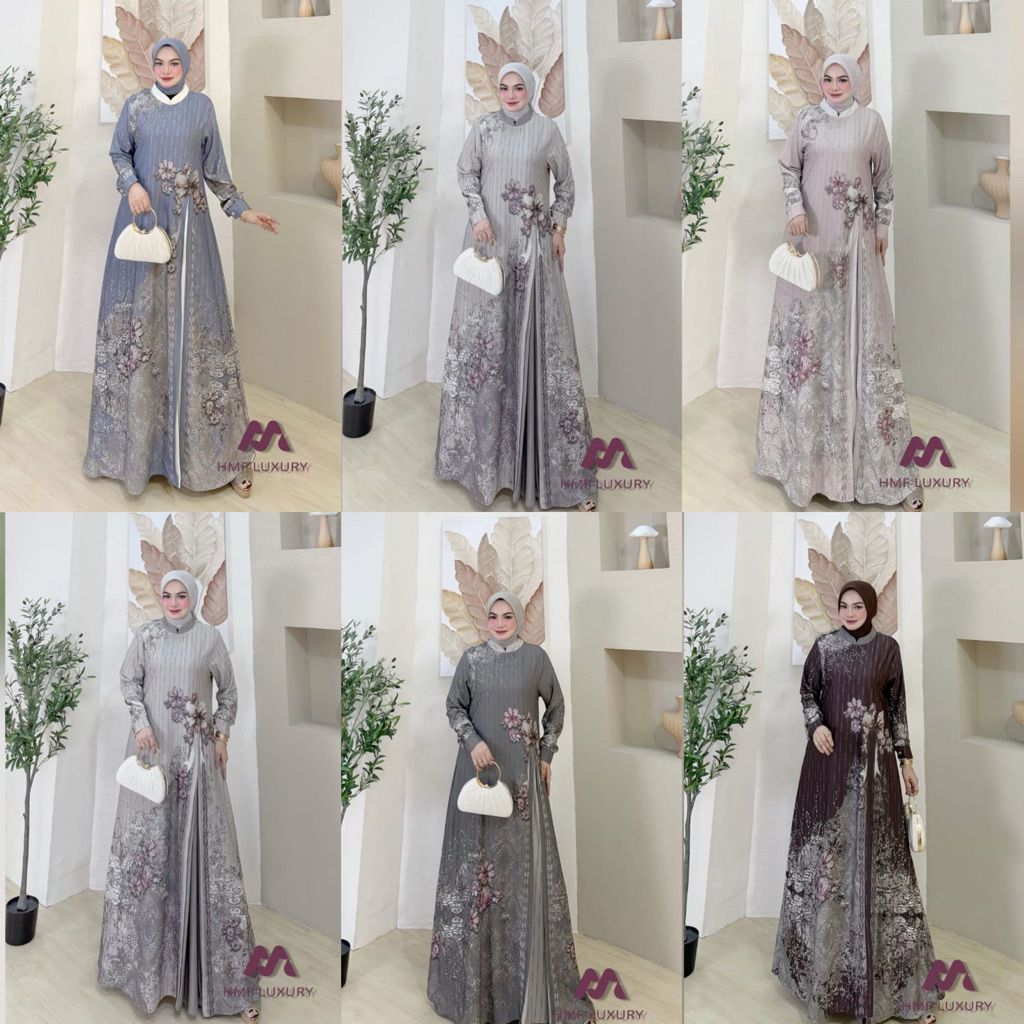 Briella dress gamis terbaru ORI by Hmf
