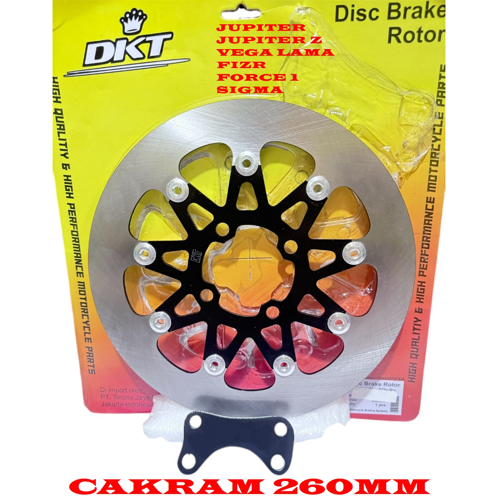 Disc cakram 260mm JUPITER Z,VEGA LAMA,FIZR,SIGMA,FORCE1,JUPITER piringan cakram depan 260MM YAMAHA B