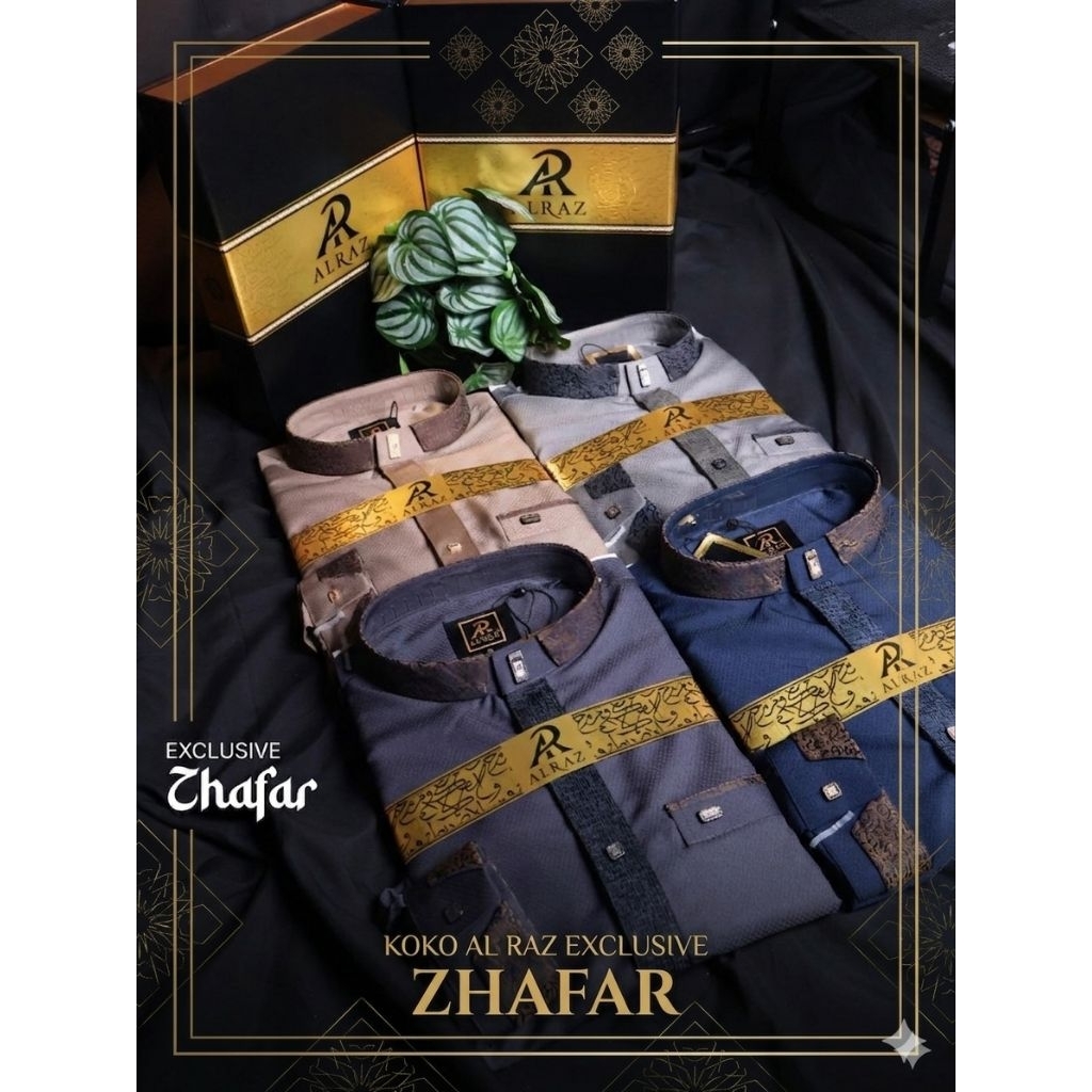 KOKO AL RAZ ZHAFAR | Kemko AlRaz Lengan Panjang Manset EXCLUSIVE Model Terbaru Kemasan Gold Black Ha