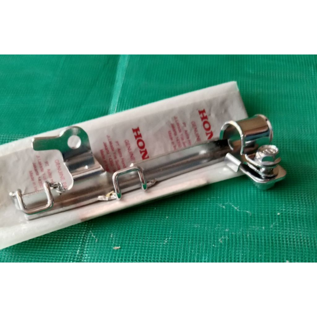 Breket selang rem depan supra x125 old kharisma original chrome