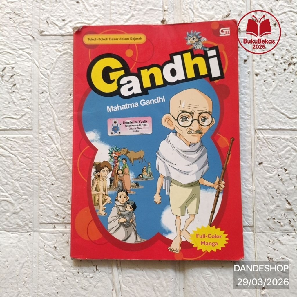Mahatma Gandhi - Seri tokoh-tokoh besar dalam sejarah full color manga - Komik Educomics Why Science
