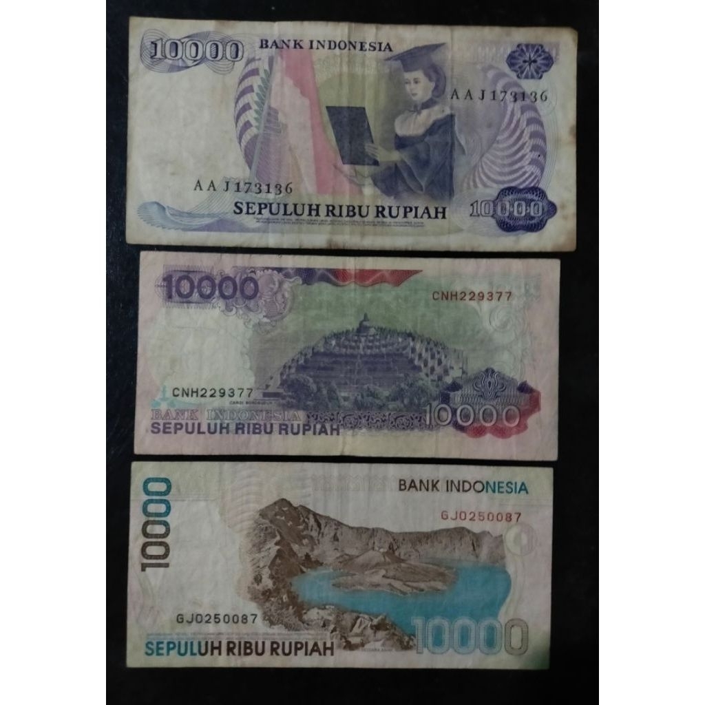 uang 10000 rupiah beda beda 10000 Kartini 10000 cut nyadin 10000 Hamengkubuwono
