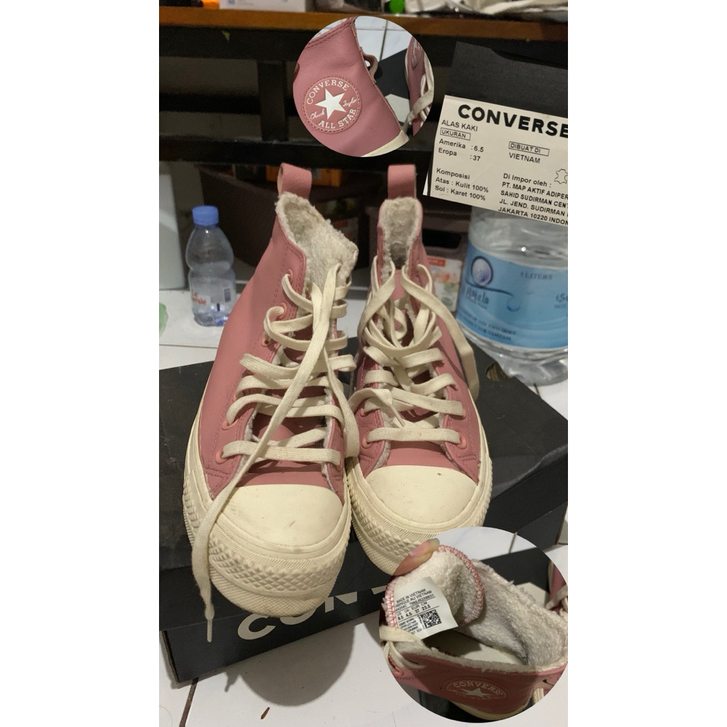 CONVERSE CTAS LIFT HI RUST PINK