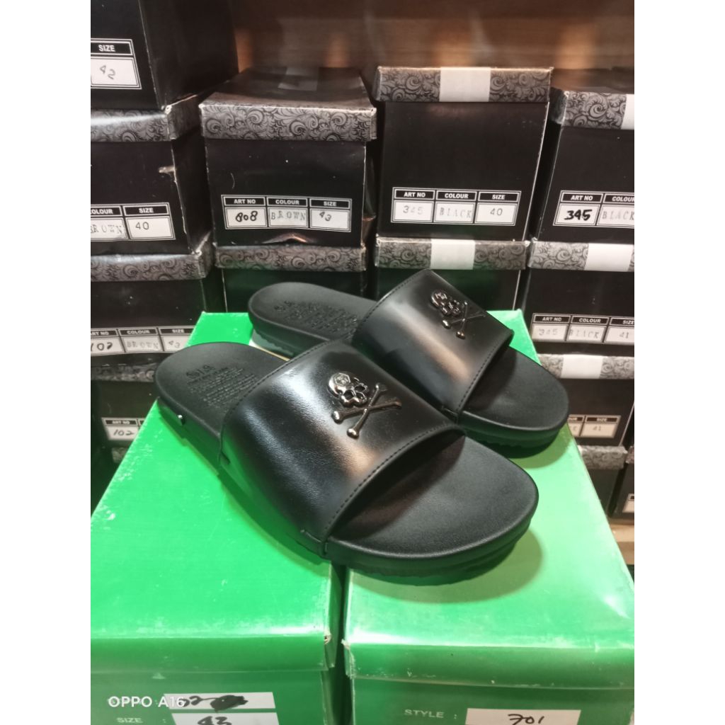 sandal slop pria sendal philipp plein