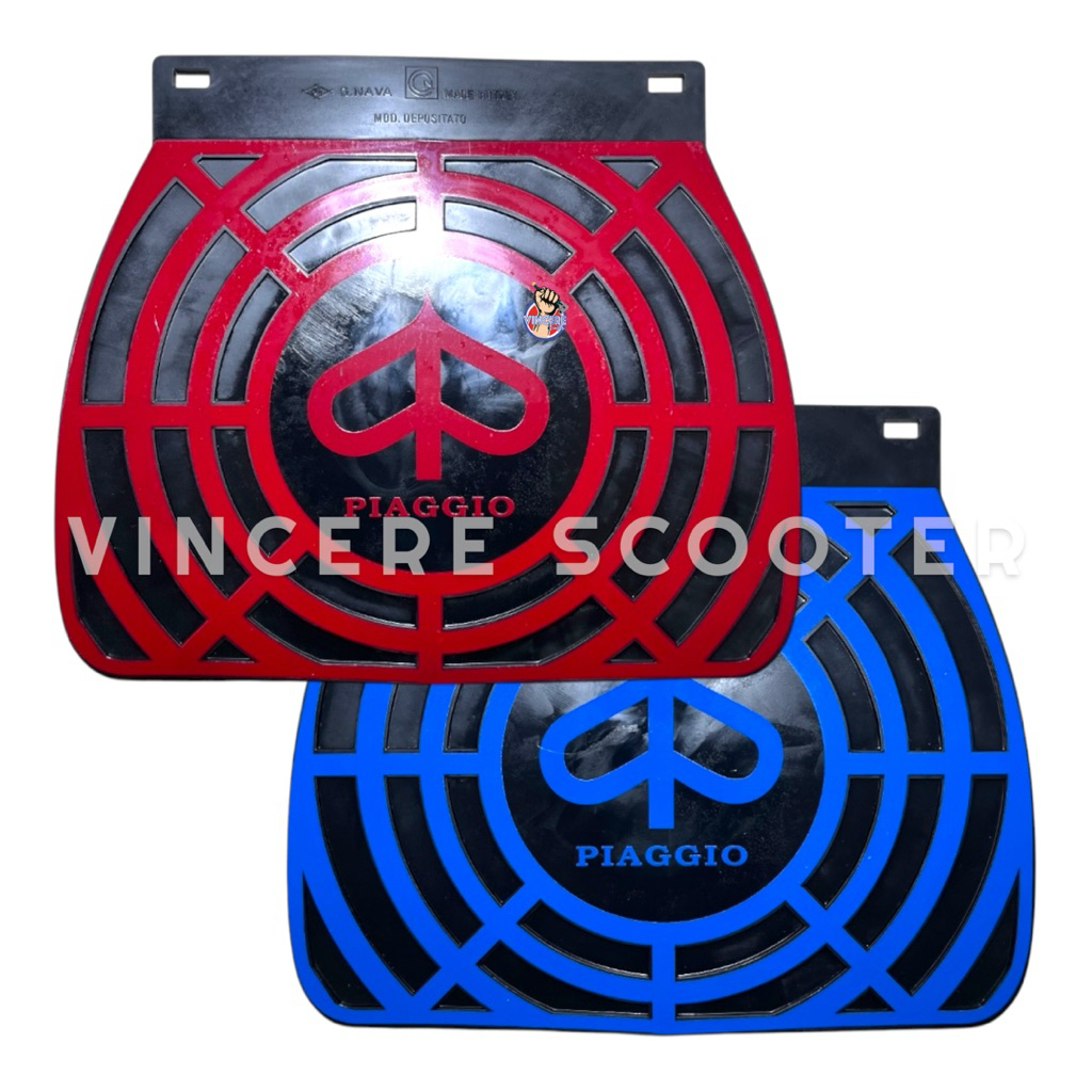 Mudflap Kepet Air Chung Piaggio Gnava Metalplast Hitam Vespa Super Sprint Veloce Bagol PTS PX