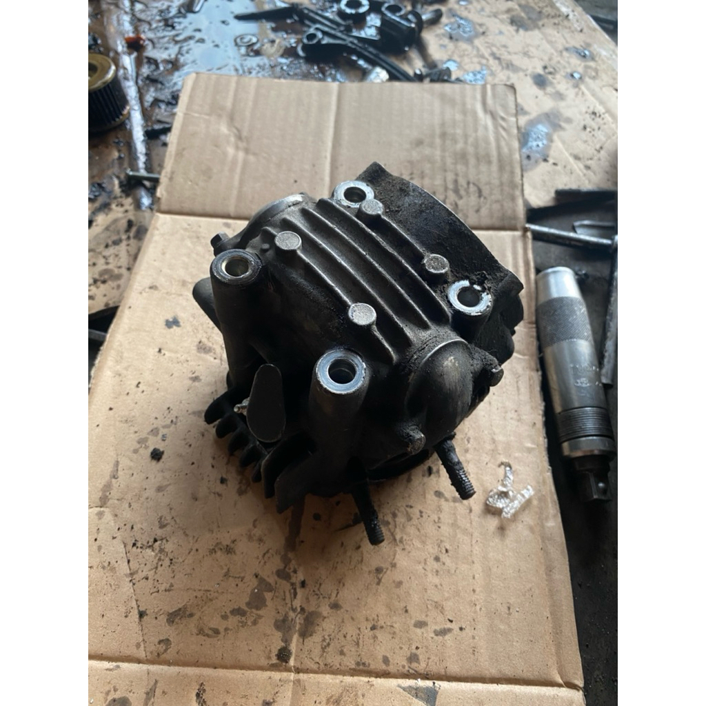 Head cylinder kop kosongan kawasaki zx 130 original copotan motor