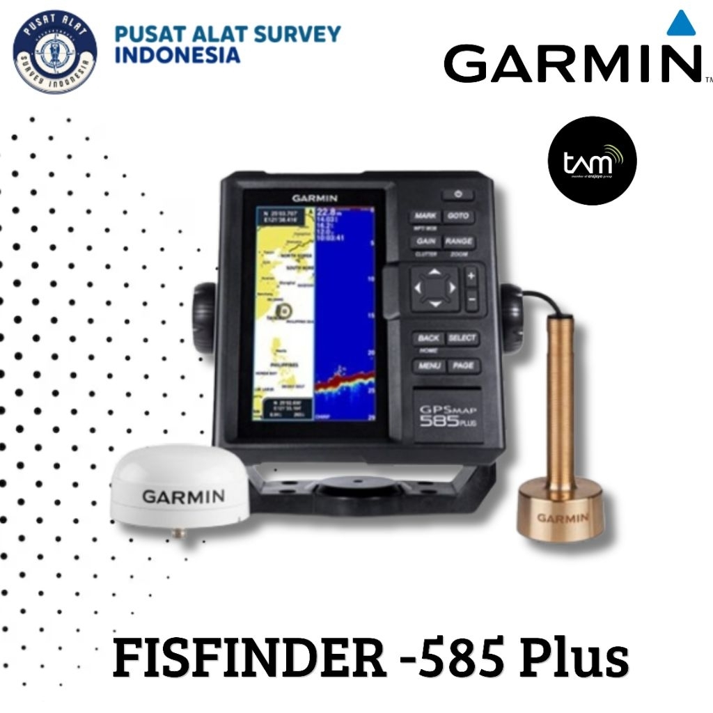 GPS Fihsfinder Garmin 585 Plus (Tranducer GT15) Garansi TAM