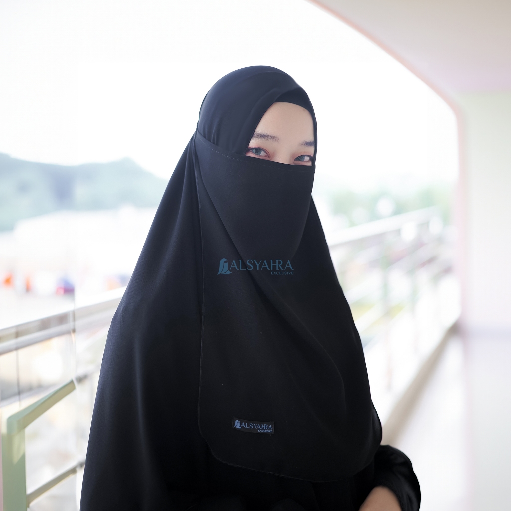 Alsyahra Exclusive Cadar Tali Basic Soft Jetblack