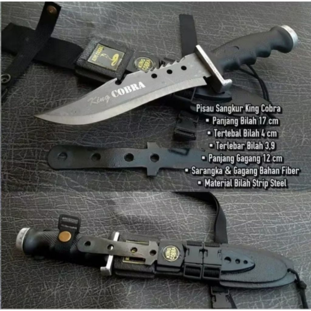 PISAU RAMBO ORIGINAL/,Promo Pisau Berburu Comando King Kobra