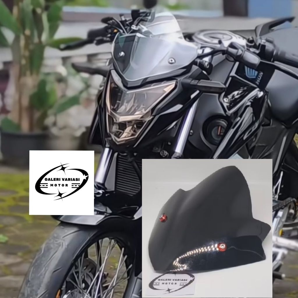 VISOR HONDA CB 150R LED CB 150R STREET FIRE MODEL MAHKOTA JENEONG PLUS BAUT