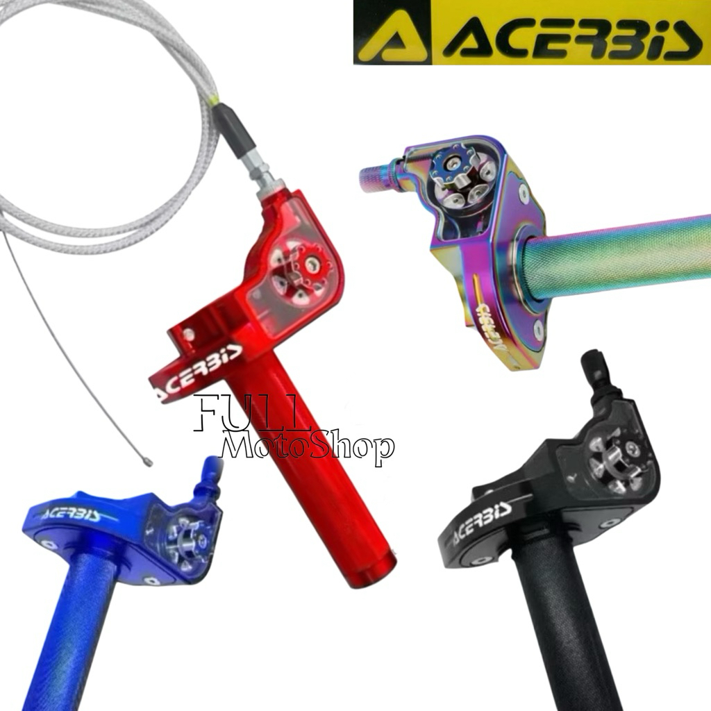 Gas Spontan Acerbis 1 Kabel Model Roller Full CNC V2 Universal Original Anti Karat