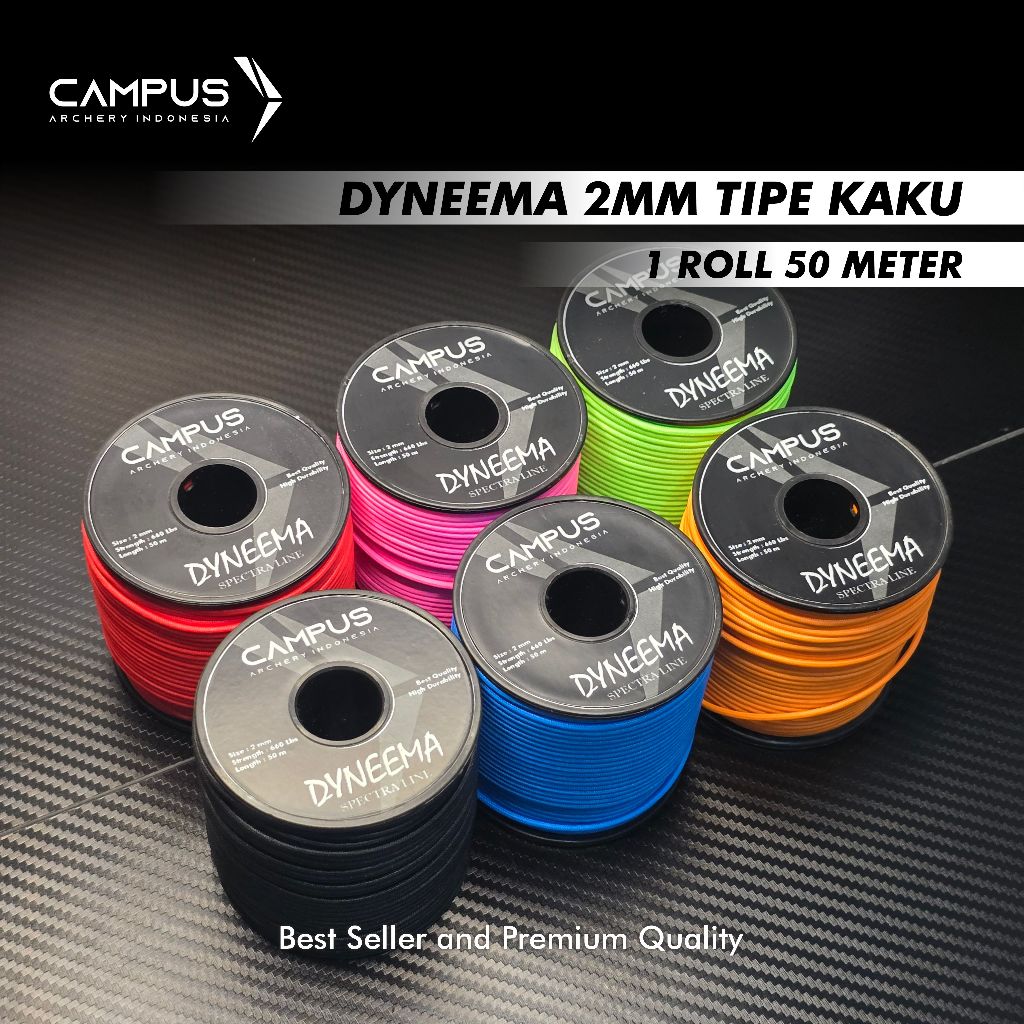 ROLL 50 METER TALI DYNEEMA 2MM TIPE KAKU SPEARFISHING LINE DYNEEMA PREMIUM