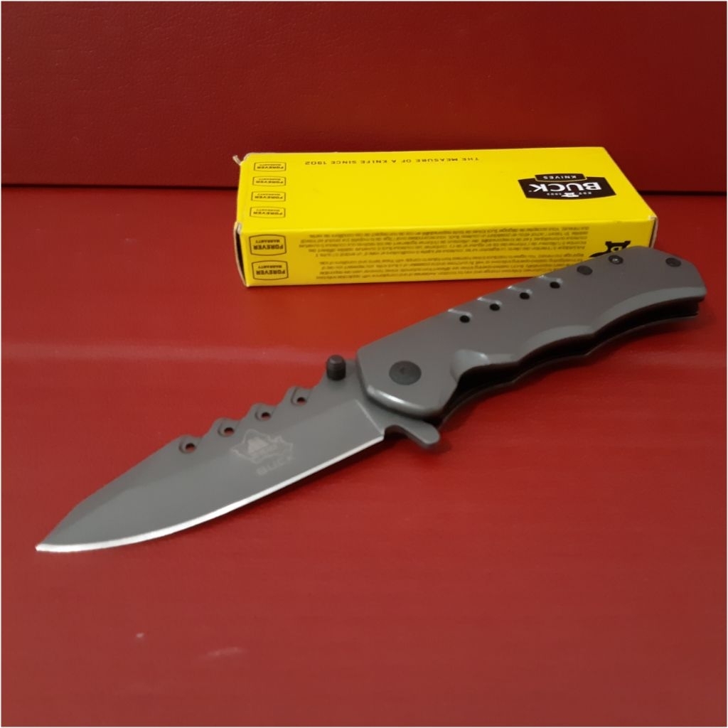 Survival Pisau Lipat Camping Outdoor Buck