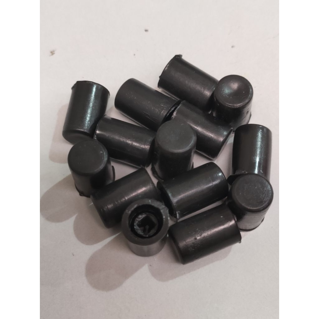 100 Pcs Knop Switch DPDT PVC Plastik