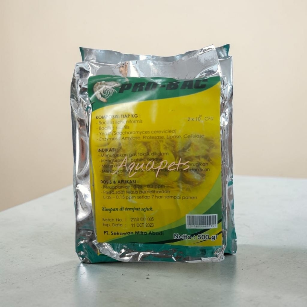 Pro-Bac Probiotic Ikan dan Udang Bacillus 500gr