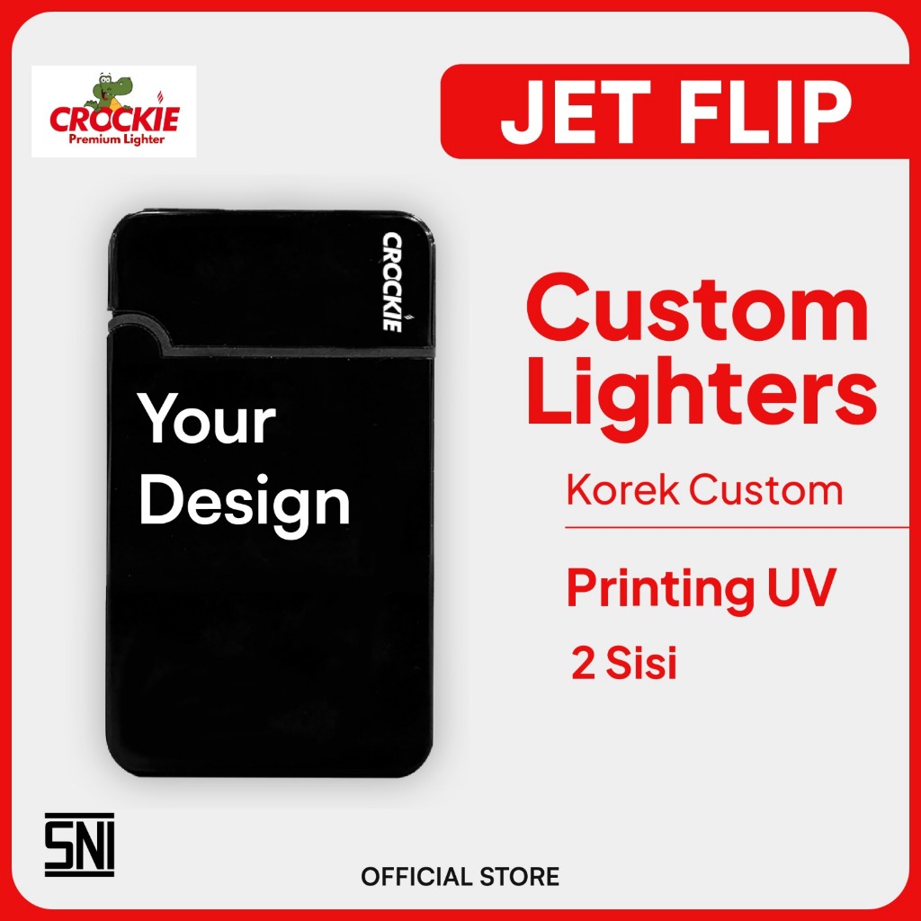 Crockie JetFlip Custom Design Print UV - Promotion Lighter