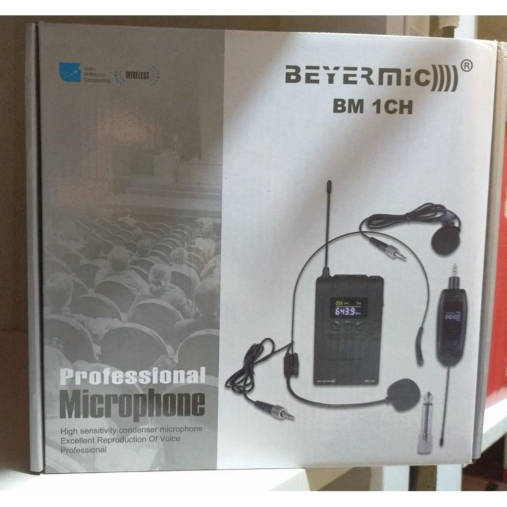 MICROPHONE WIRELESS CLIP ON HEADSET BANDO