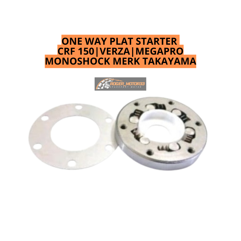 ONE WAY PLAT STARTER CRF 150 VERZA MEGAPRO MONOSHOCK MERK TAKAYAMA