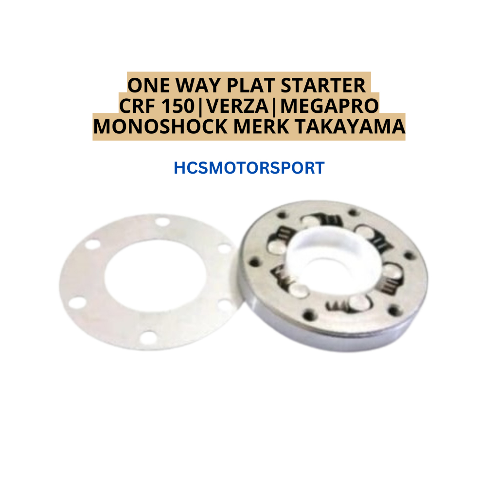 ONE WAY PLAT STARTER CRF 150 VERZA MEGAPRO MONOSHOCK MERK TAKAYAMA