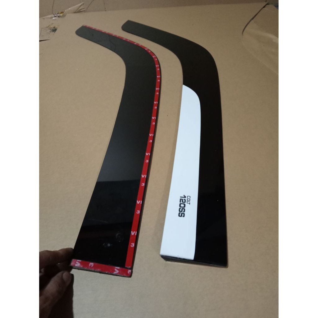 talang air mobil colt120ss.model datar Lis putih premium