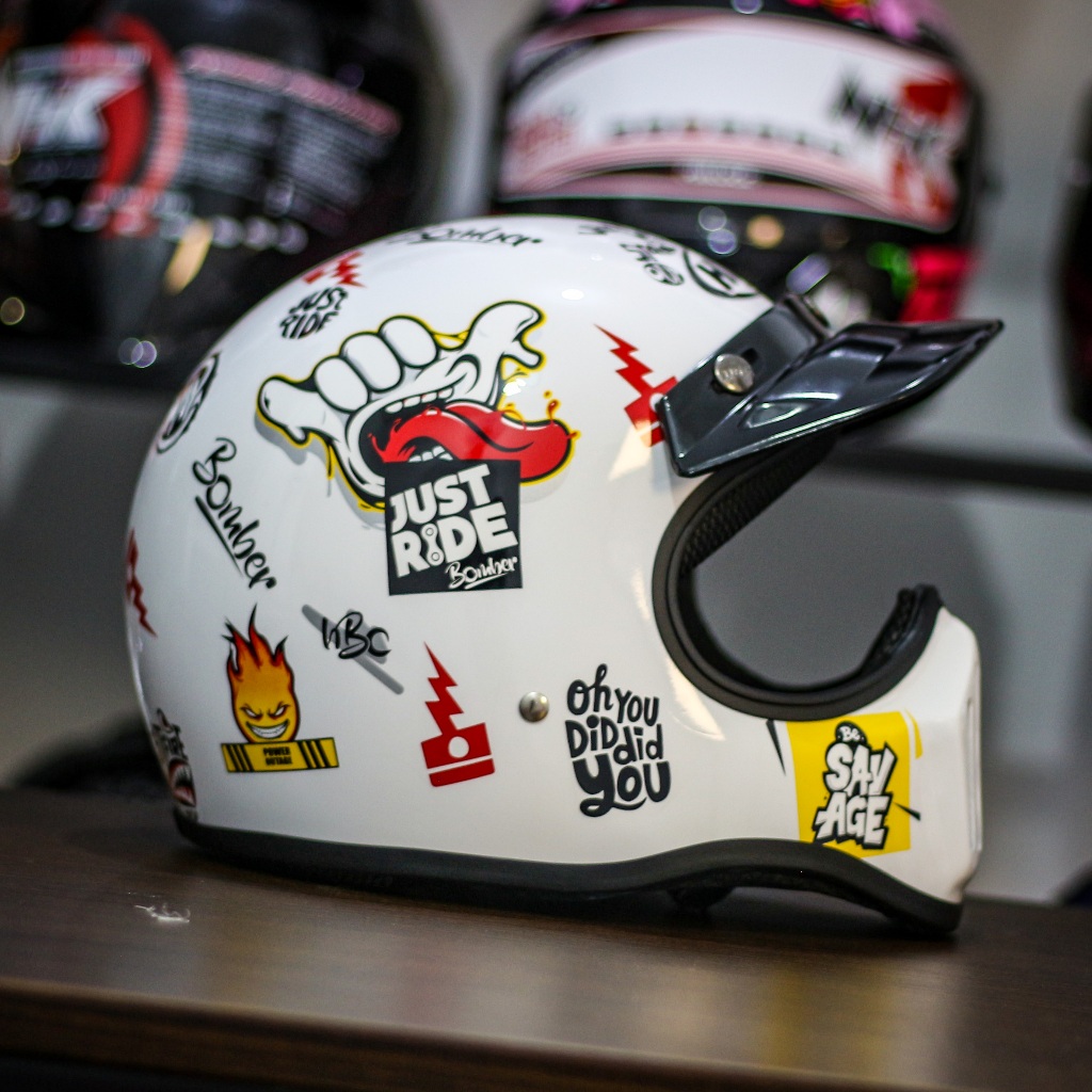HBC HELM CAKIL PET BOMBER | HELM CAKIL FULL FACE