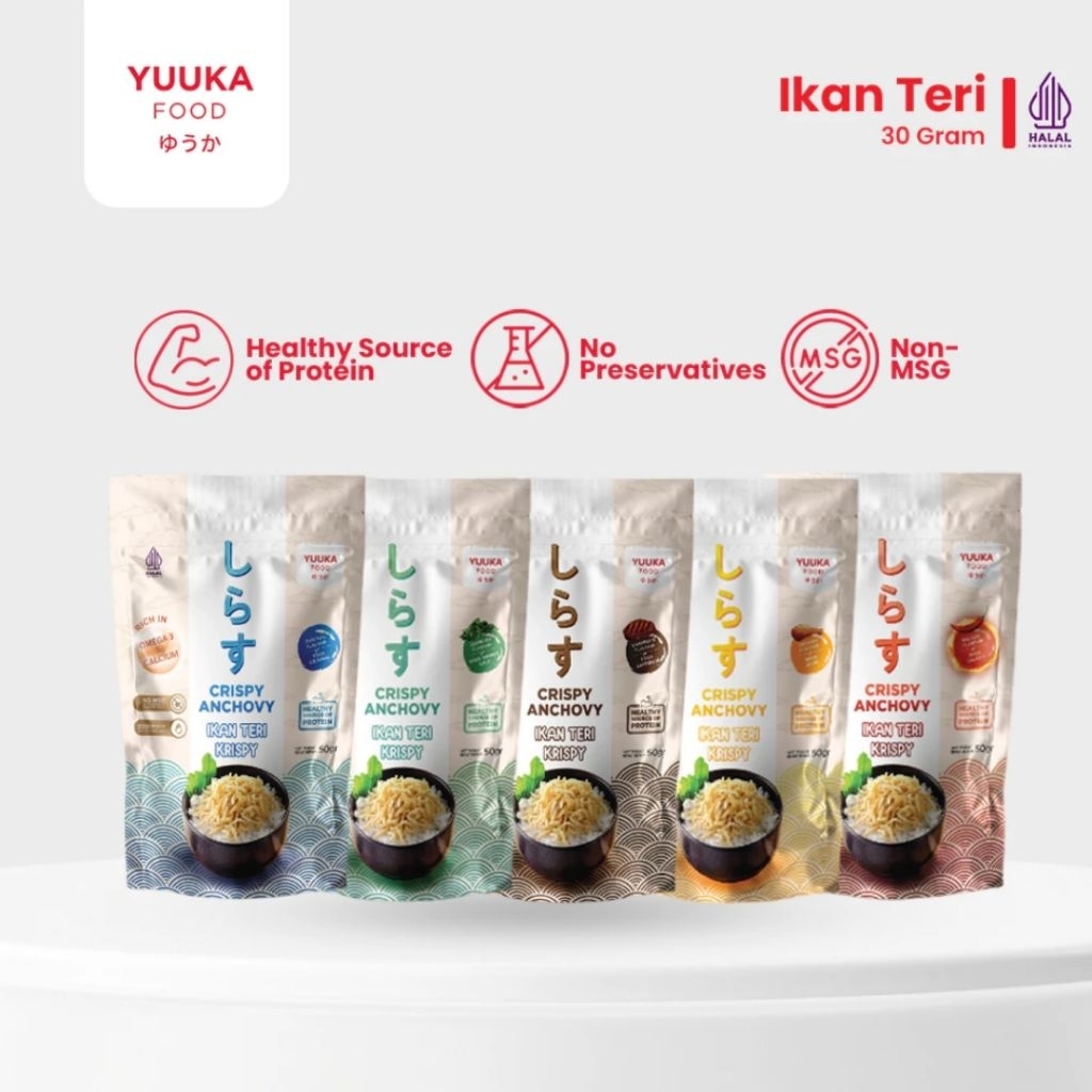 Gogofield Teri NON MSG | Yuuka Food Ikan Teri Krispi