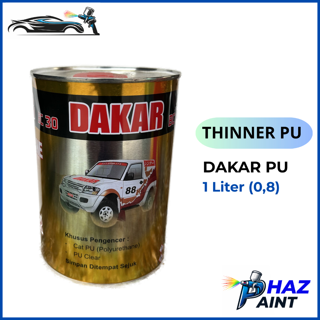 THINNER DAKAR PU 0,8 L | Thiner DAKAR 1 Liter | Tiner Mengkilap Gloss Glossy