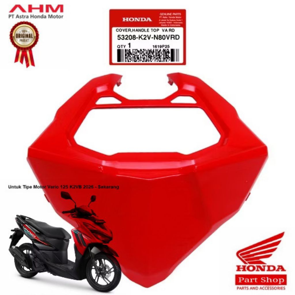 53208-K2V-N80VRD Cover Handle Top Visor speedometer Vario 125 New 2026 K2VB
