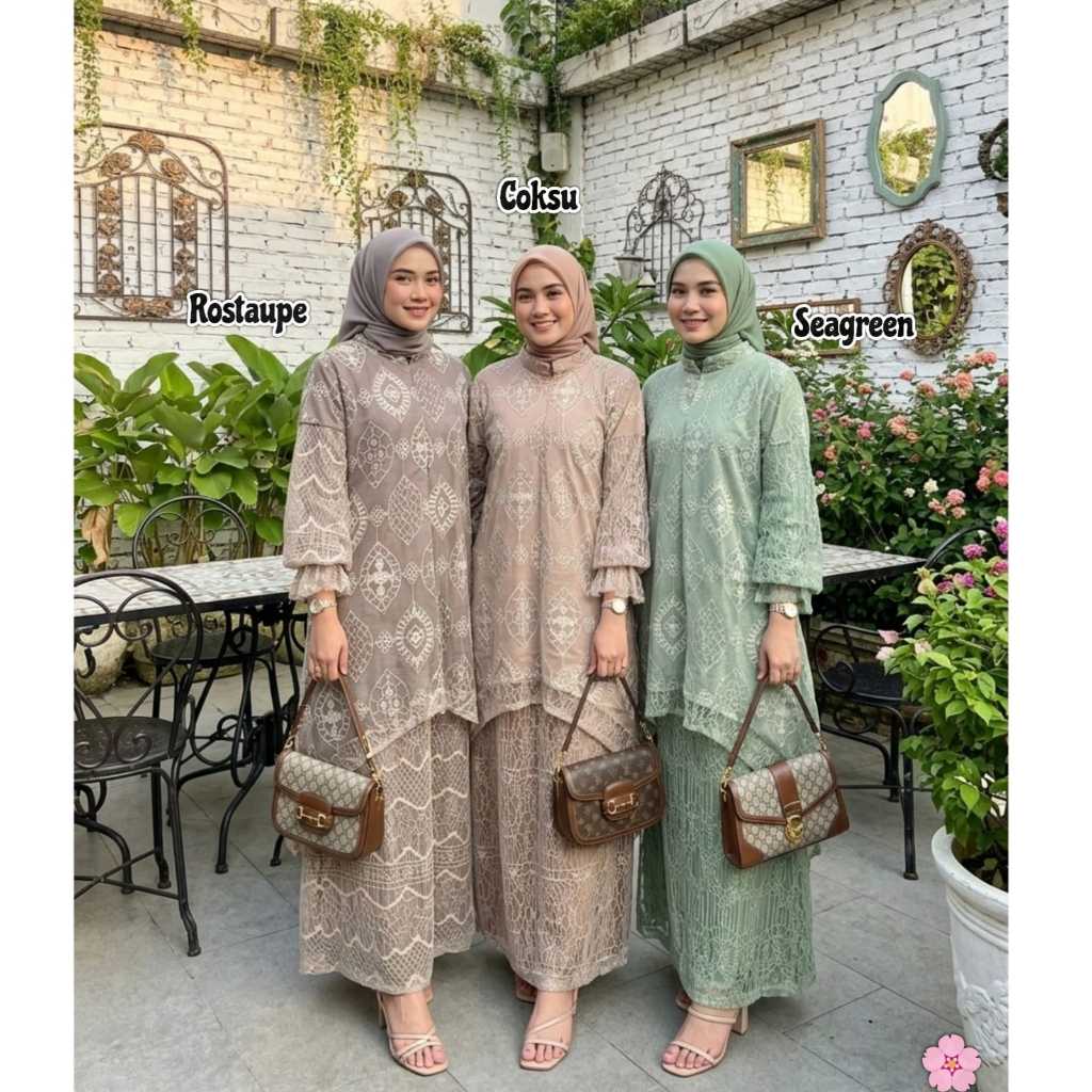 GAMIS EMBROIDERY PREMIUM DRESS KONDANGAN MODEL TERBARU BAJU PESTA WANITA BRIDESMAID