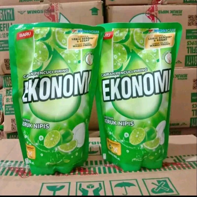 Ekonomi sabun cuci Piring 650 ml - Ekonomi 650 ml sabun cuci Piring Jeruk nipis & nanas