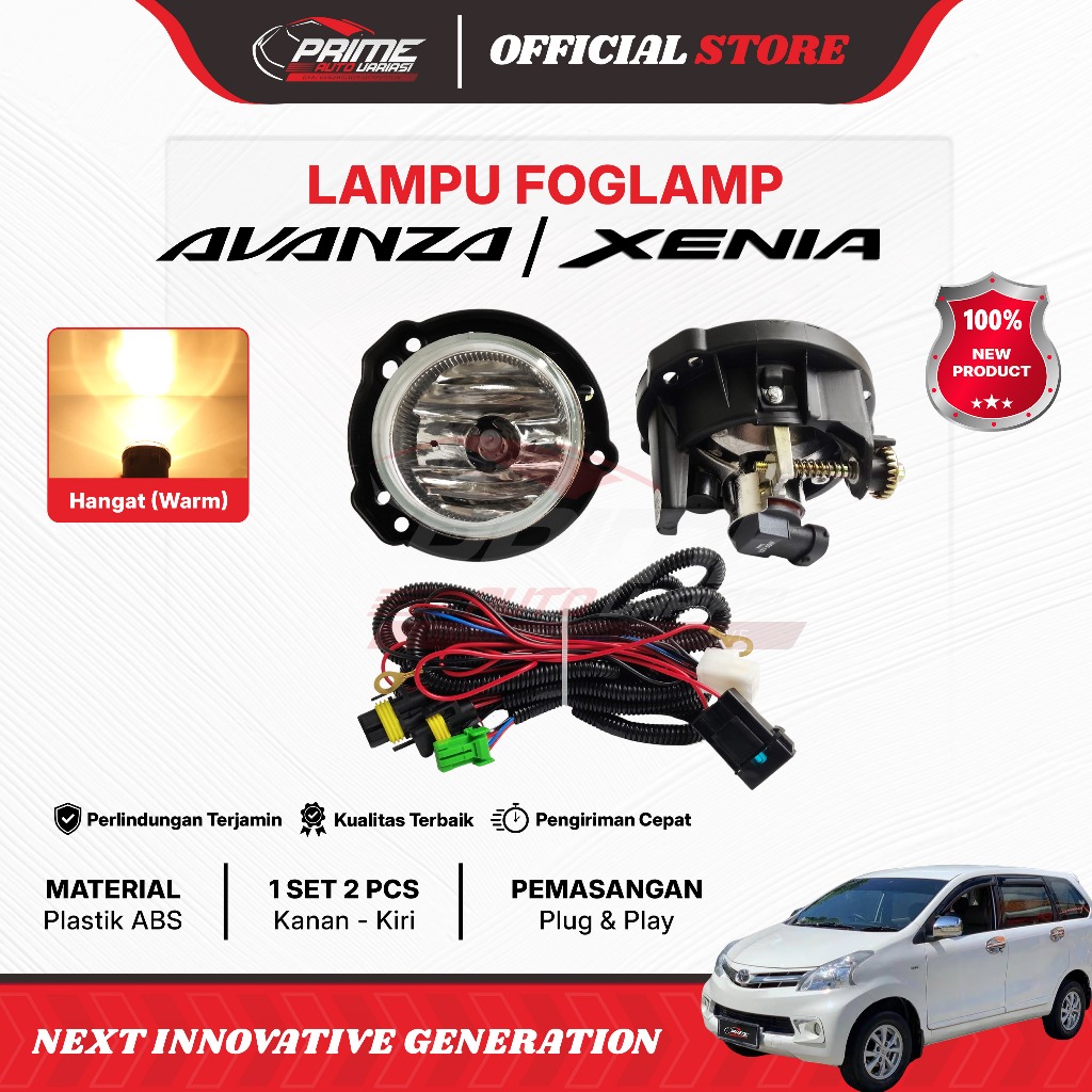 Foglamp All New Avanza Xenia Calya Sigra Kaca HALOGEN H11