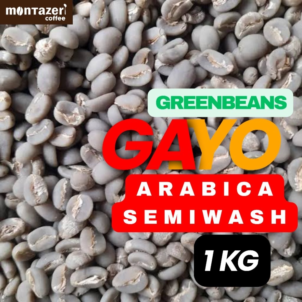 Kopi Gayo Arabika Semiwash 1kg Biji Kopi Mentah Green Bean Coffee Aceh Gayo High Quality Grade 1 Sin